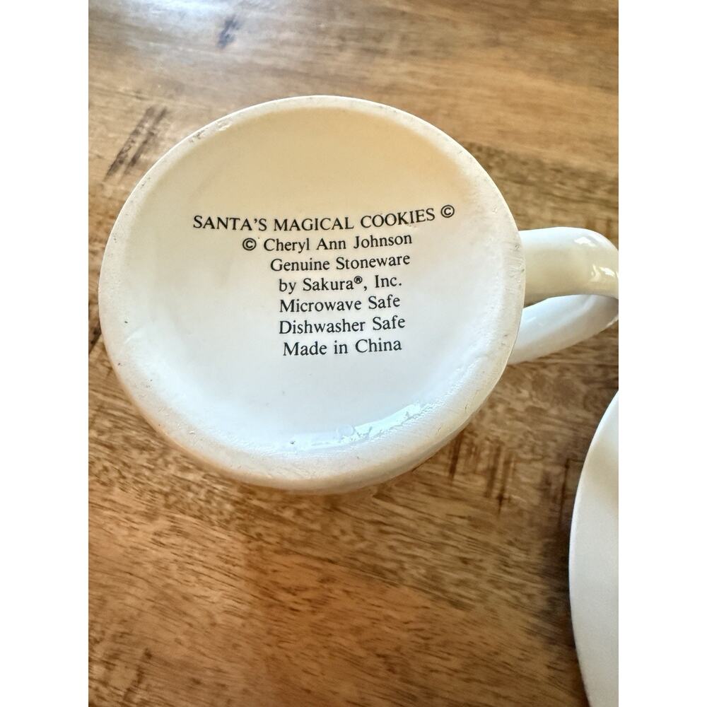 Cookies for Santa Santa’s Magical Cookies plate and mug Christmas - Picture 5 of 6